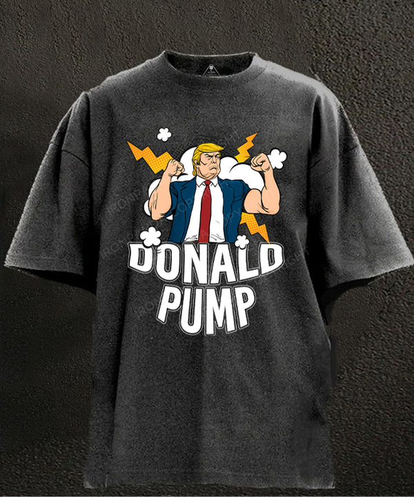 DONALD PUMP WASHED GYM SHIRT