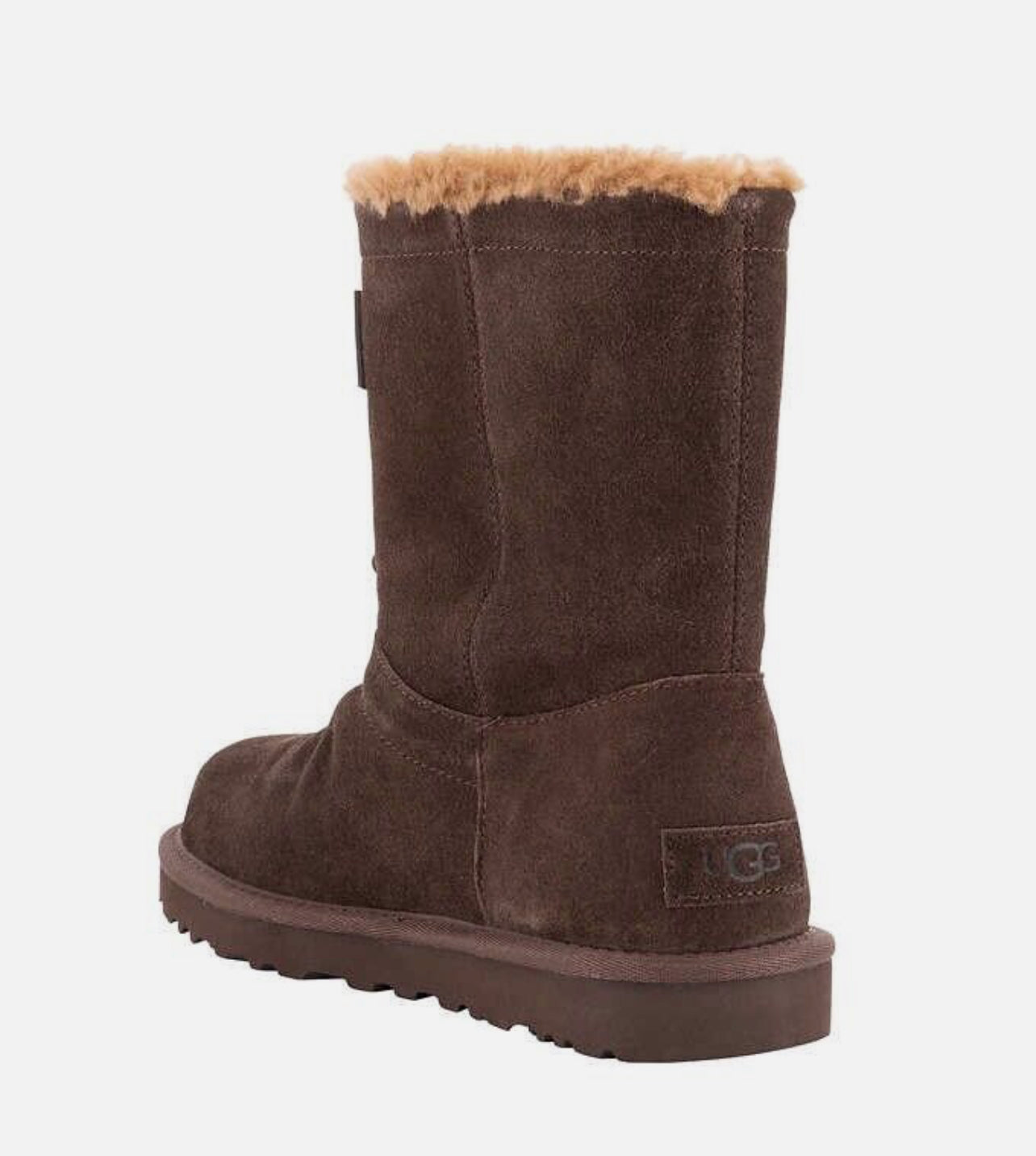 UGG CLASSIC SHORT TOGGLER CHESTNUT SUEDE SHEEPSKIN WOMEN'S BOOTS SIZE 11