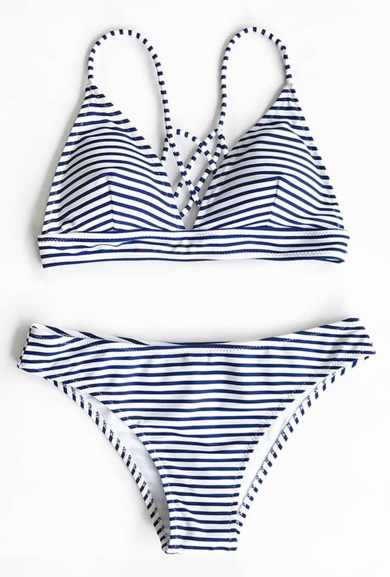 CUPSHE Hit Summer Stripe Bikini Set