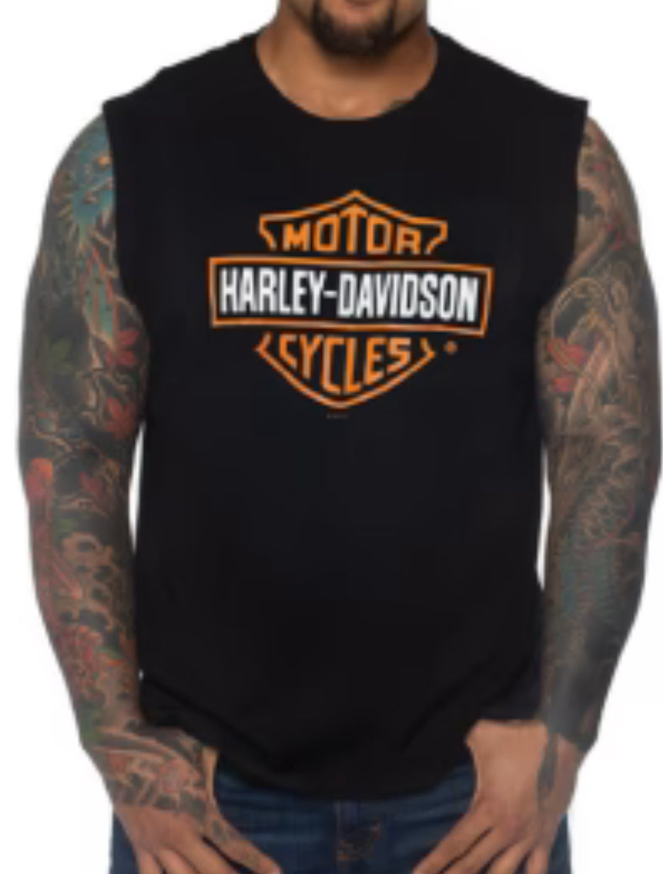 Harley-Davidson Men's Bar & Shield Sleeveless Muscle T-Shirt | Black