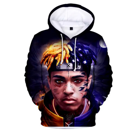 Rapper Lil Peep 3d Print Pattern Sweatshirts Long Sleeve Hip Hop