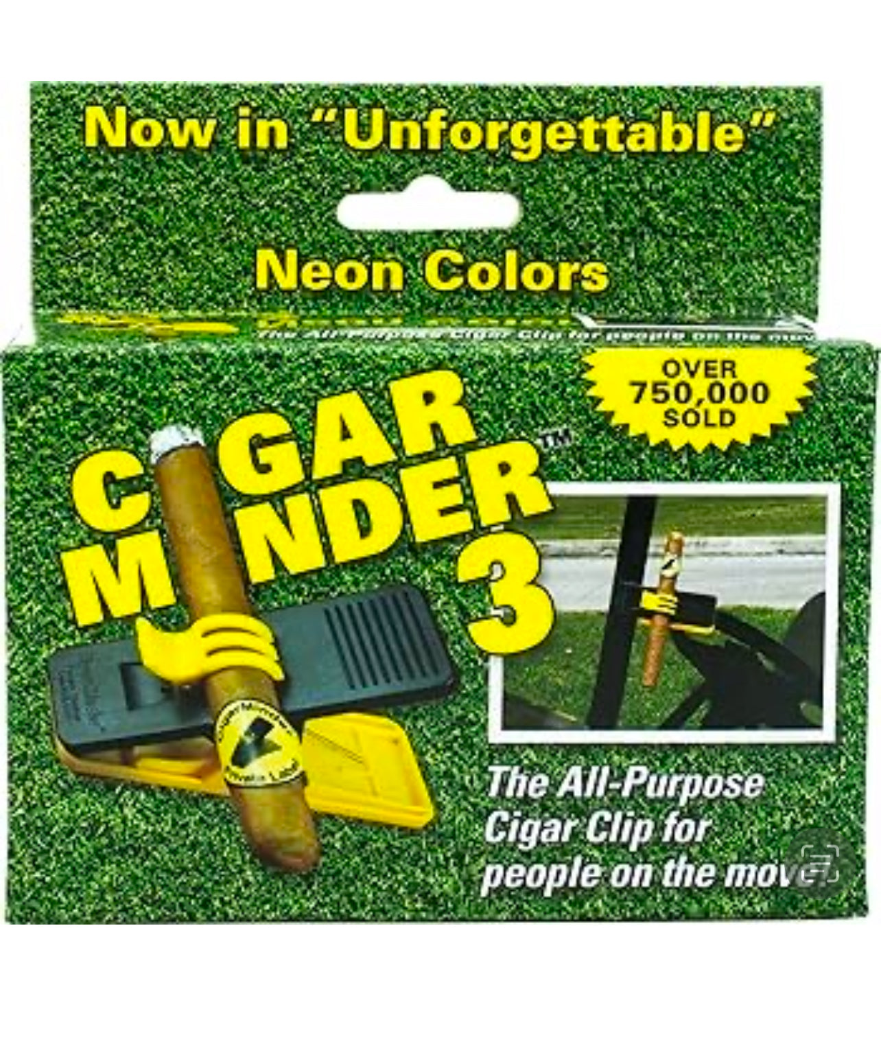 Cigar Minder Cigar Clip, Yellow