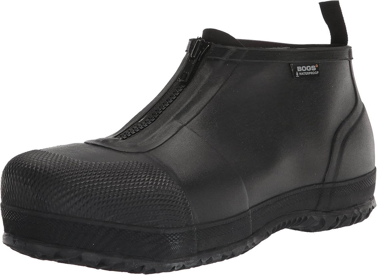 Bogs Men's Overshoe Zip Composite Toe Rain Boots Size: 8