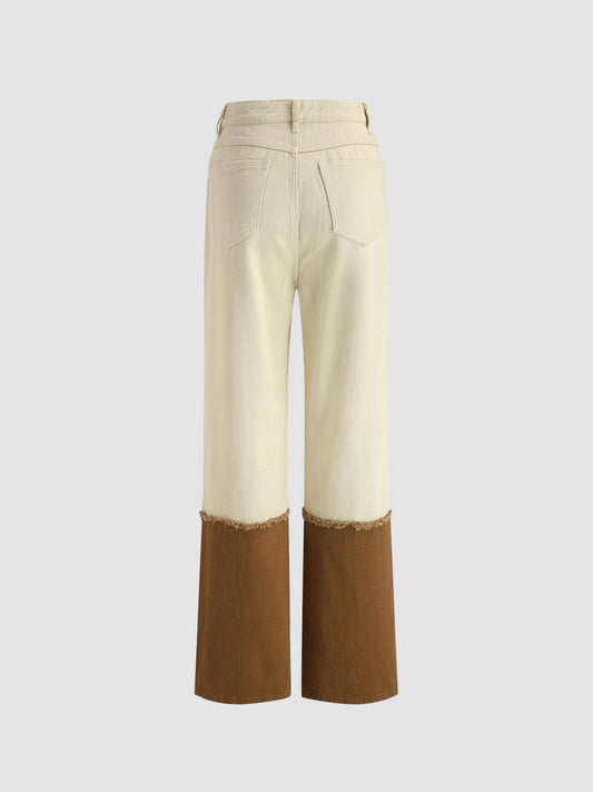 CIDER CHOCOLATE DIPPED TAN JEANS