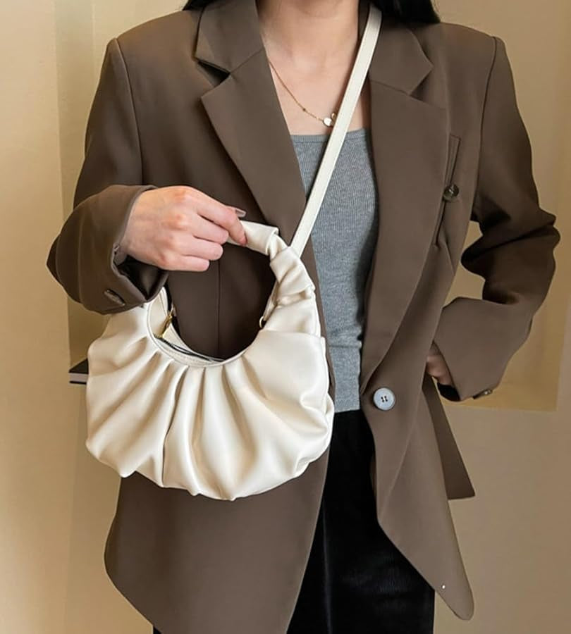 RUCHED CROISSANT GRAB BAG