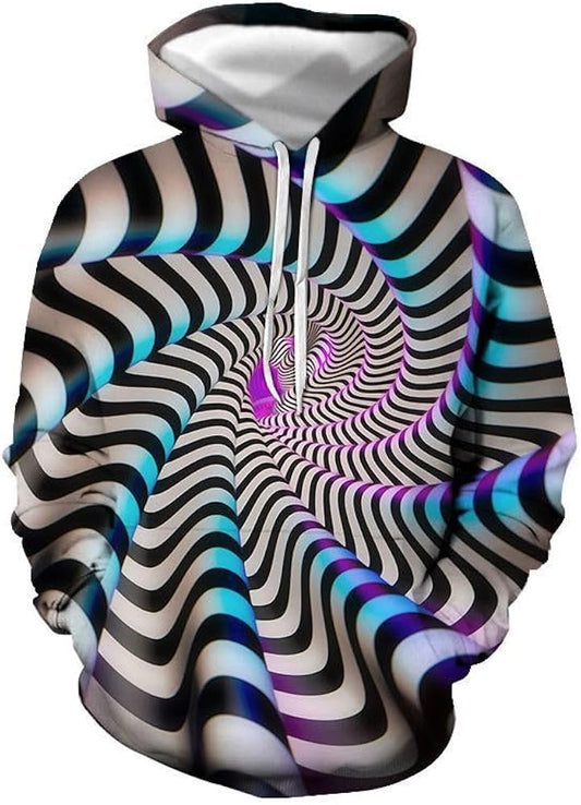 3D Pattern Hoodies for Men Novelty Hoodie