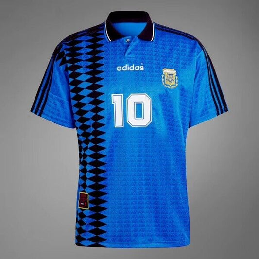 Adidas Argentina 1994 Away Jersey with Messi name added on the back