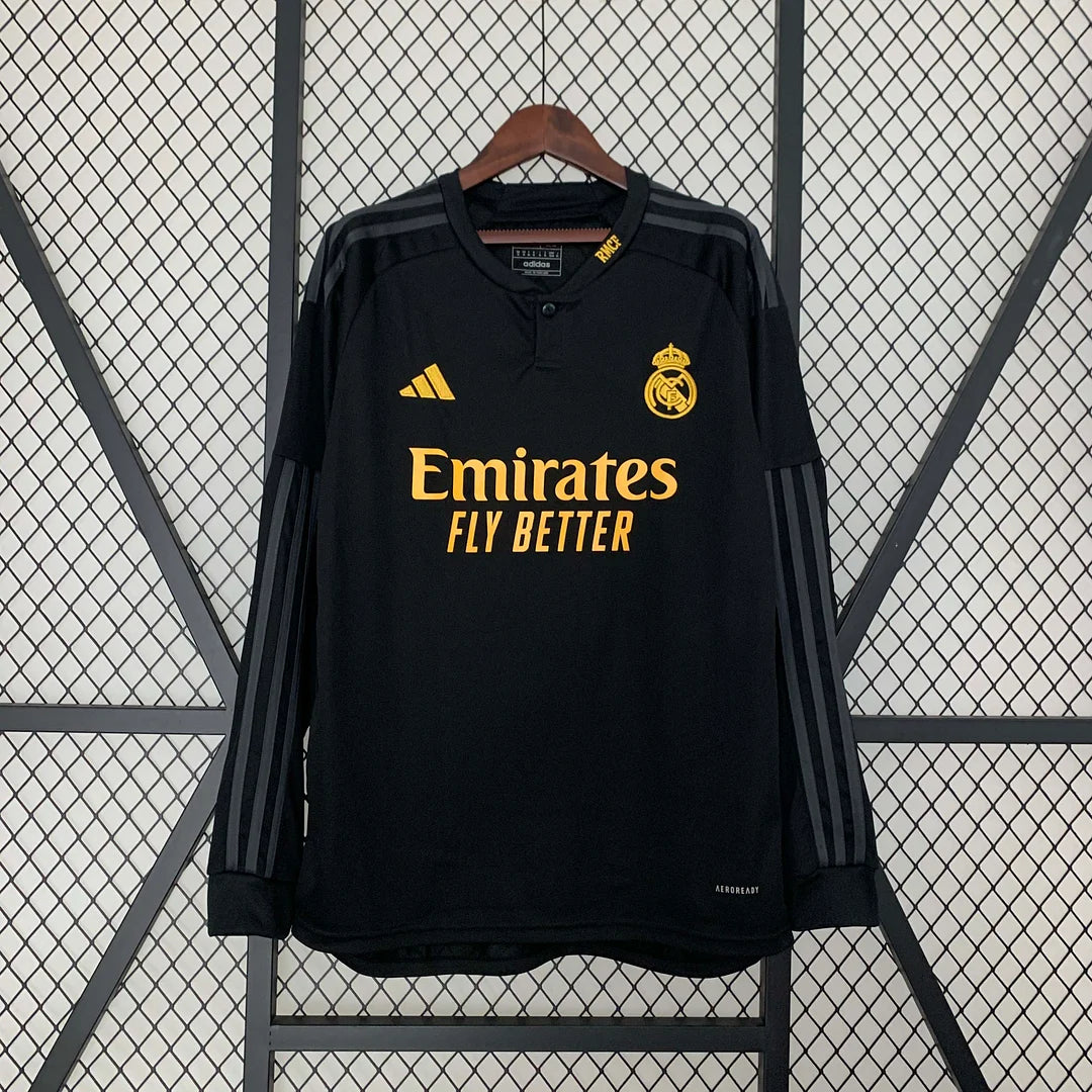 Long Sleeve Real Madrid Third Away Jersey and Short Set #15 ValVerde