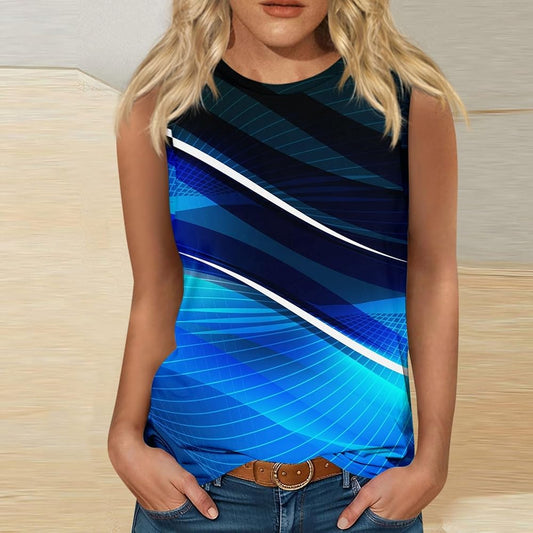 Summer Tank Tops for Women 2024 Sleeveless Crew Neck