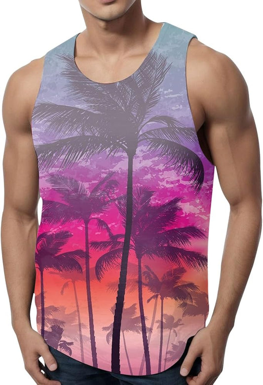 Mens Summer Vacation Beach Tank Top