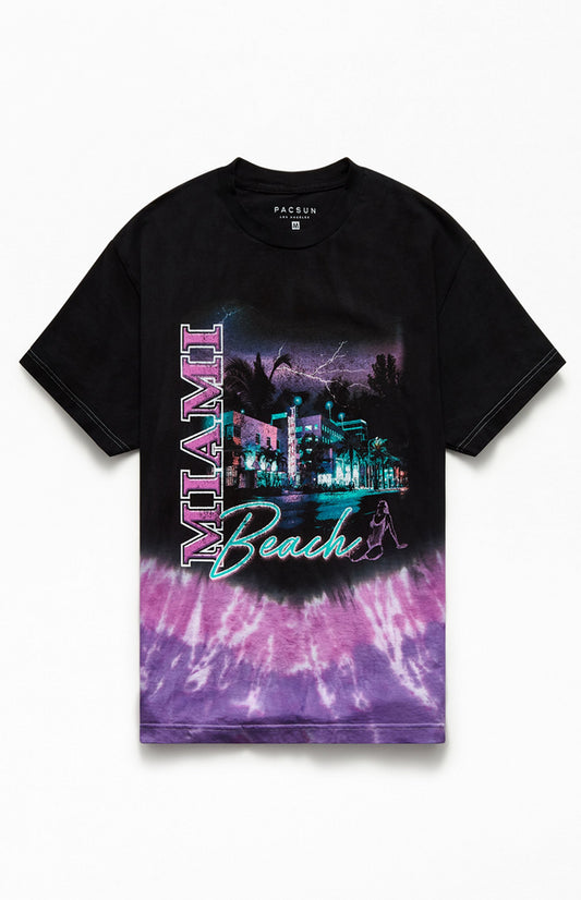 Miami Vintage Tie-Dyed T-Shirt