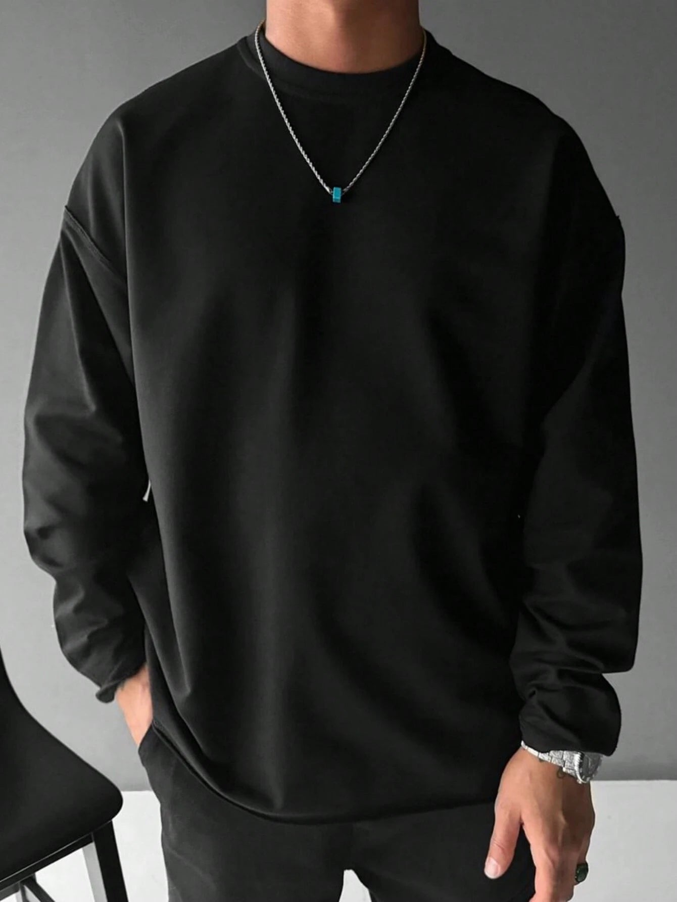 Men's Round Neck Knitted Casual Long Sleeve