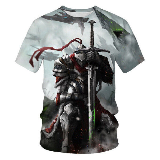 Knight Templar Divine Cross Women Men T-Shirt 3D Print Short Sleeve Tee Tops