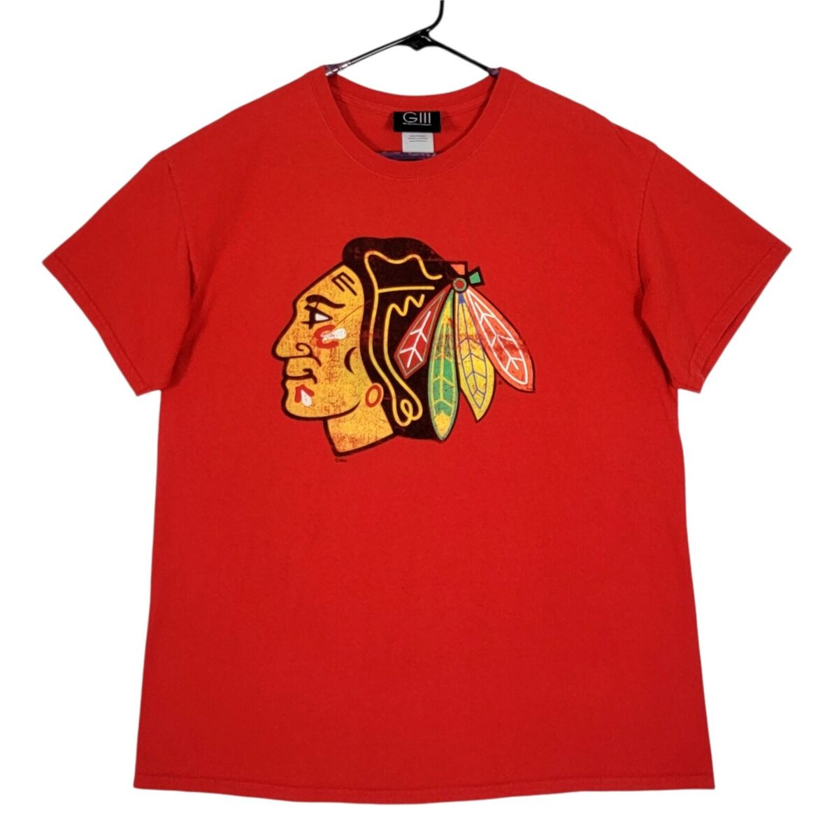 Chicago Blackhawks T-Shirt Mens 100% Cotton