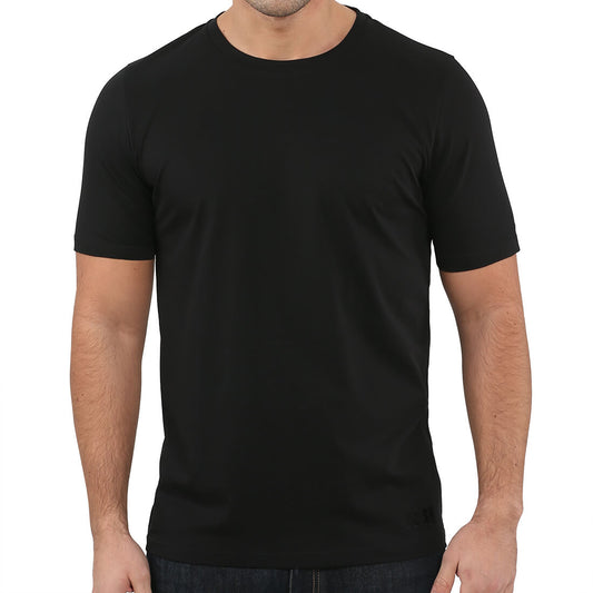 Men’s Slim Fit Long Black T-Shirt