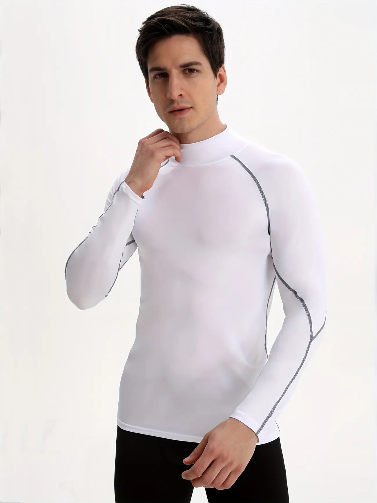 Compression Shirts Men Long Sleeve Athletic Moisture Wicking Base Layer Undershirt Gear For Sports Workout