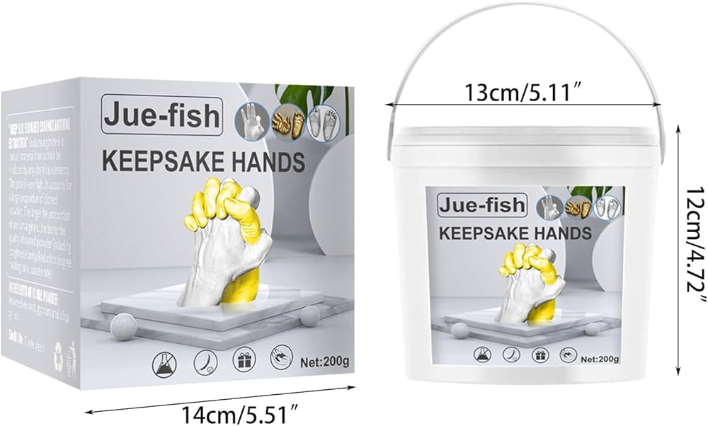 3D Hand Mold Powder Clone Powder Couple Hand Model Handprint Stencil Plaster Casting Materials Couple Hand Model