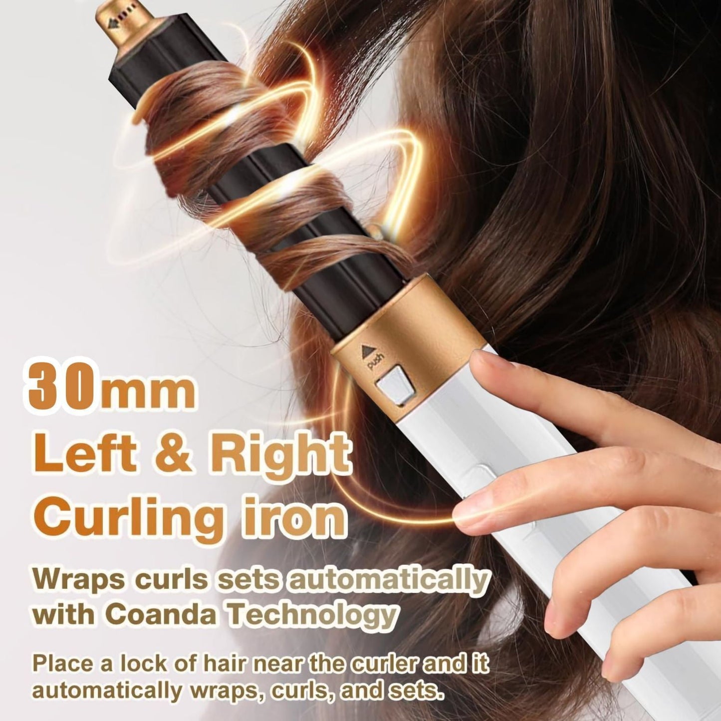 5 in 1 Blow Dryer Brush for Drying Straightening Curly Hair Volume Multi-Hair Style, Platinum