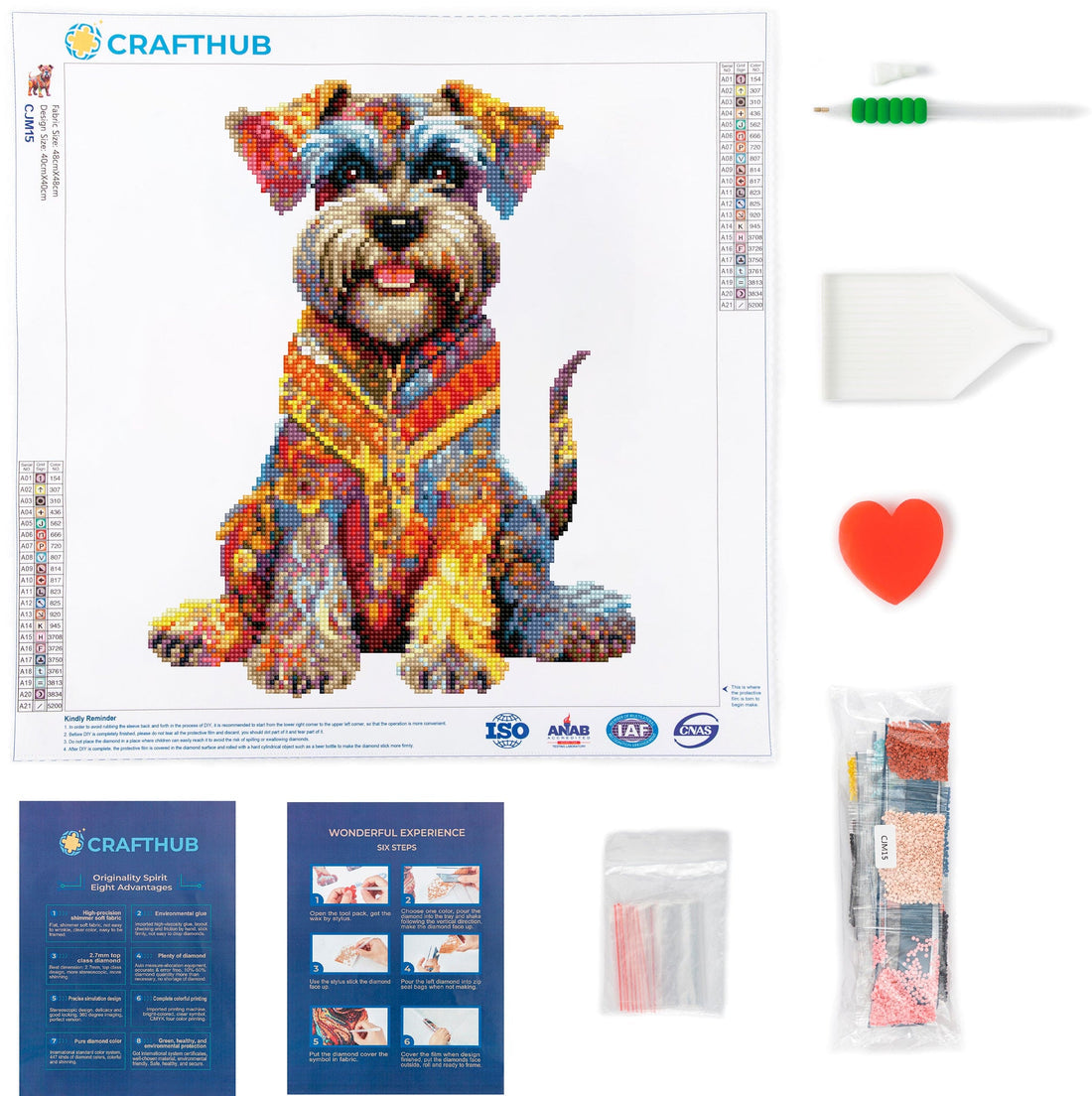 Schnauzer Dog - Diamond Painting Kit