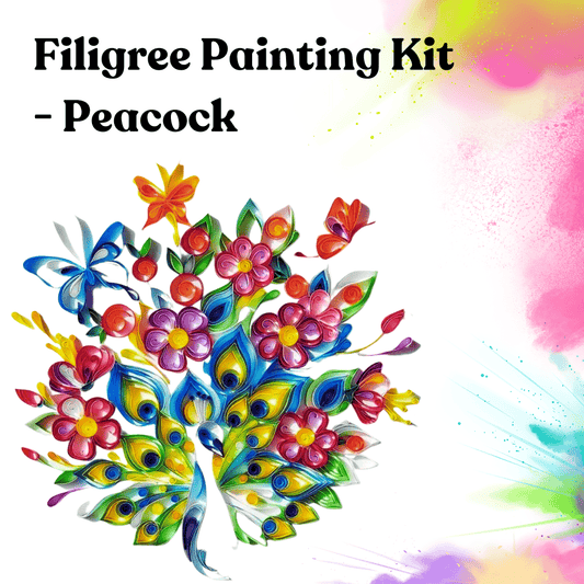 Filigree Painting Kit - Peacock