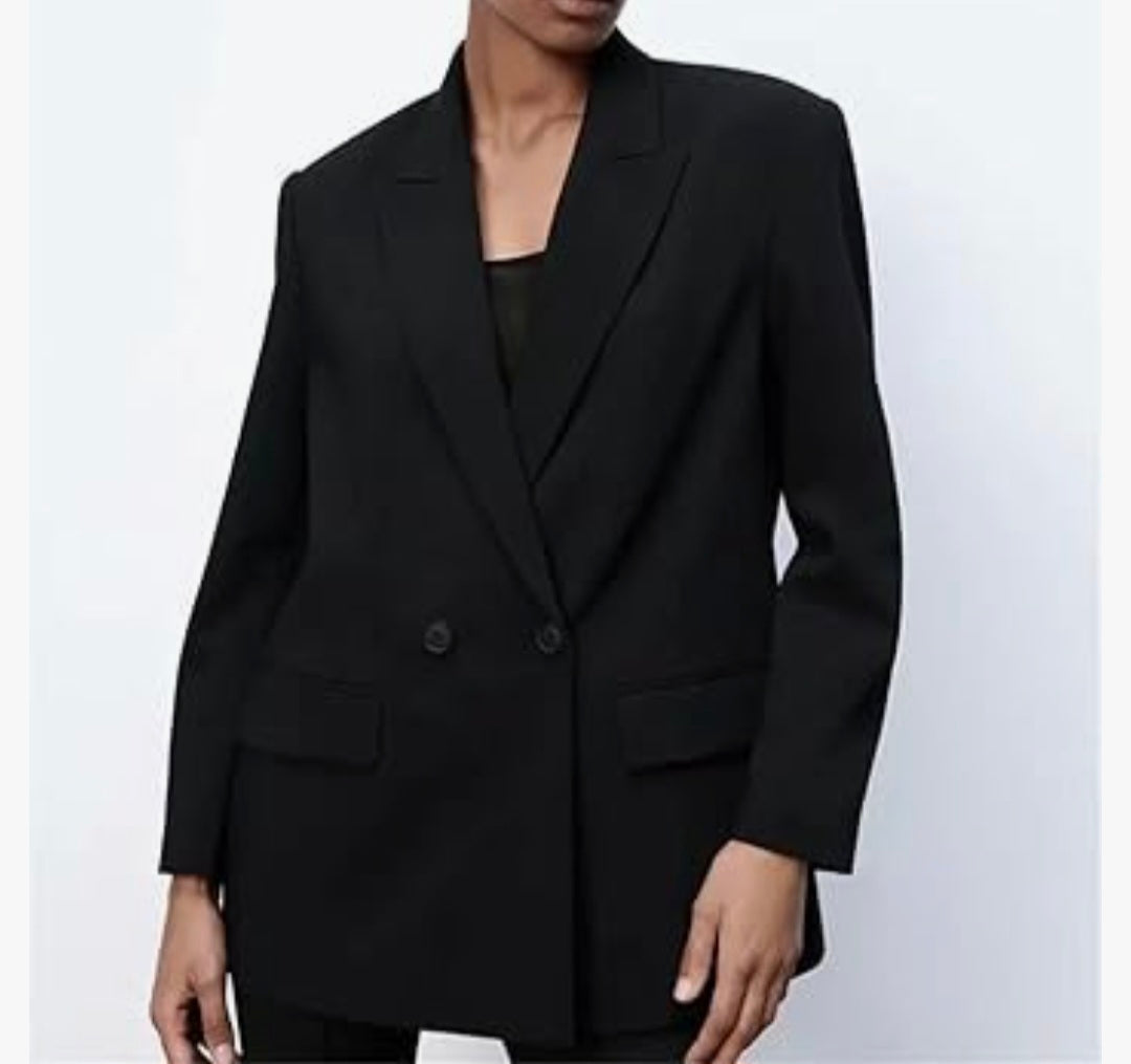 Womens black business casual blazer