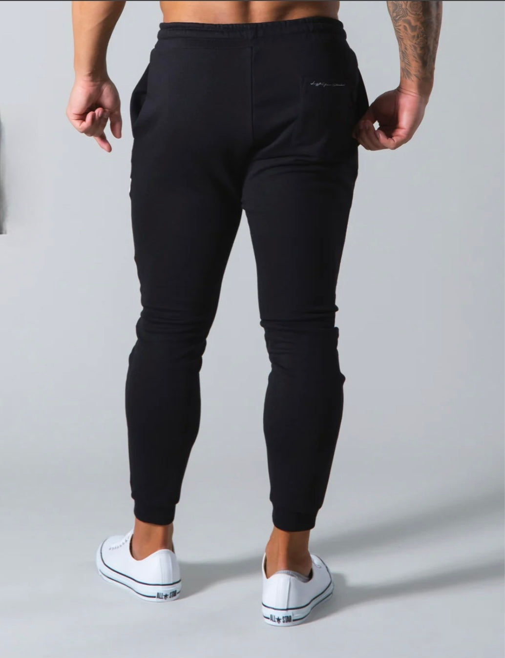 LYFT Mens Angle Wide Line sweatpants -black