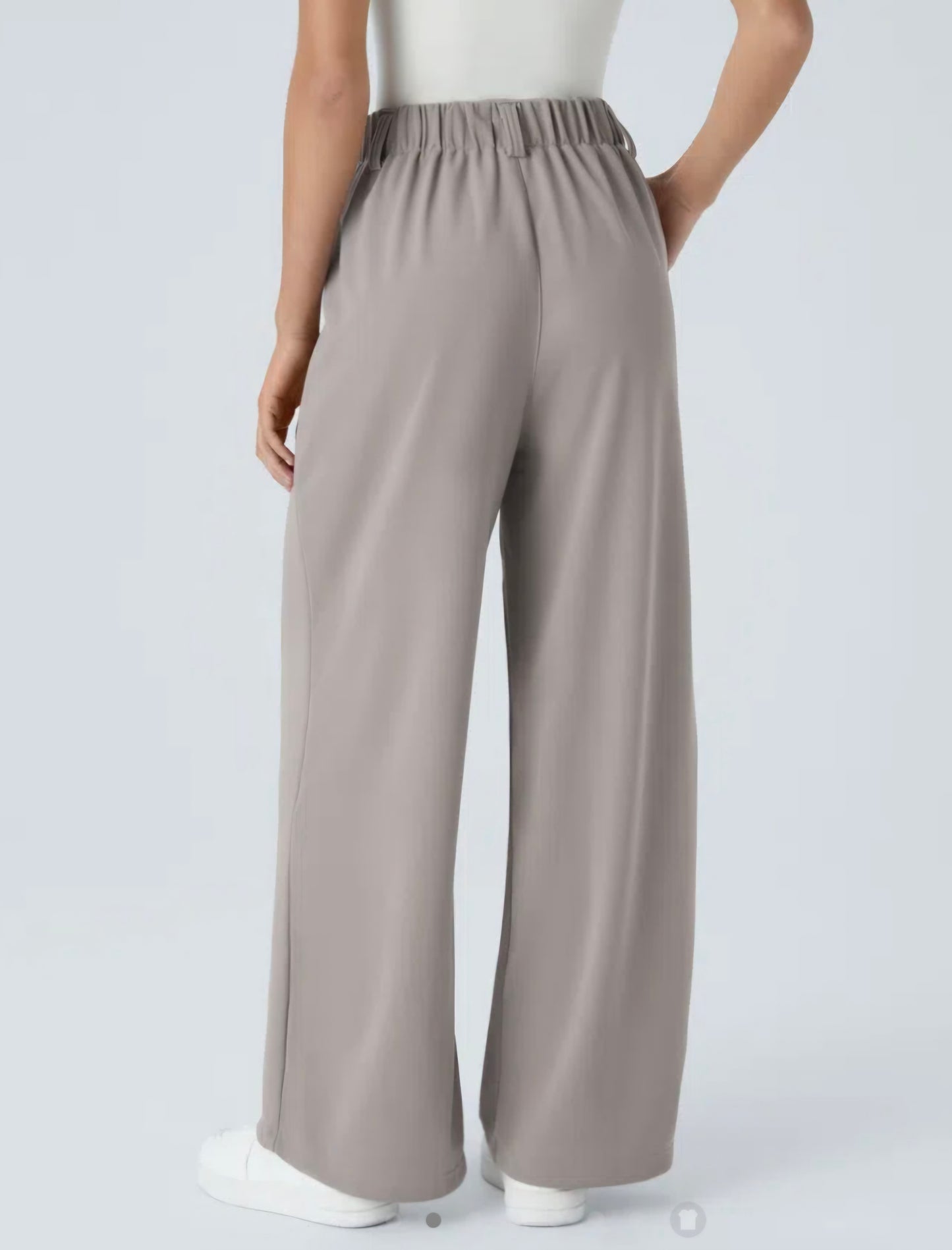 HALARA Flex™ High Waisted Side Pocket Wide Leg Waffle Work Pants