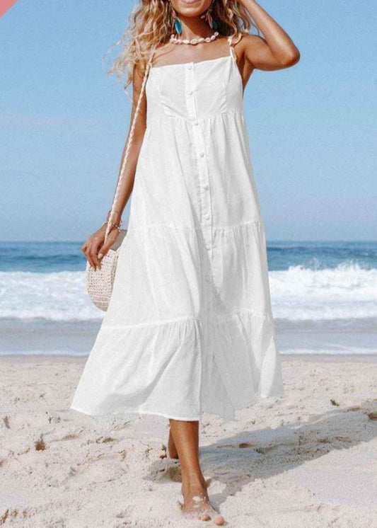 CUPSHE White beach cover dress