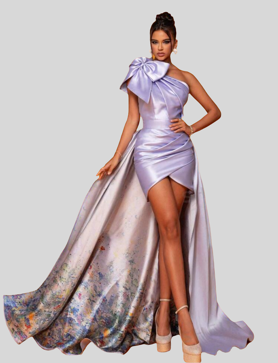 Light Purple Sexy Long Evening Dress