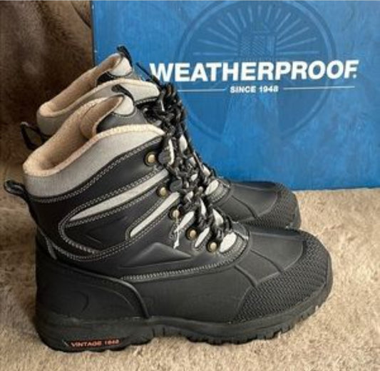 Heritage Weatherproof Men's Insulated Waterproof Winter Boots Size 11